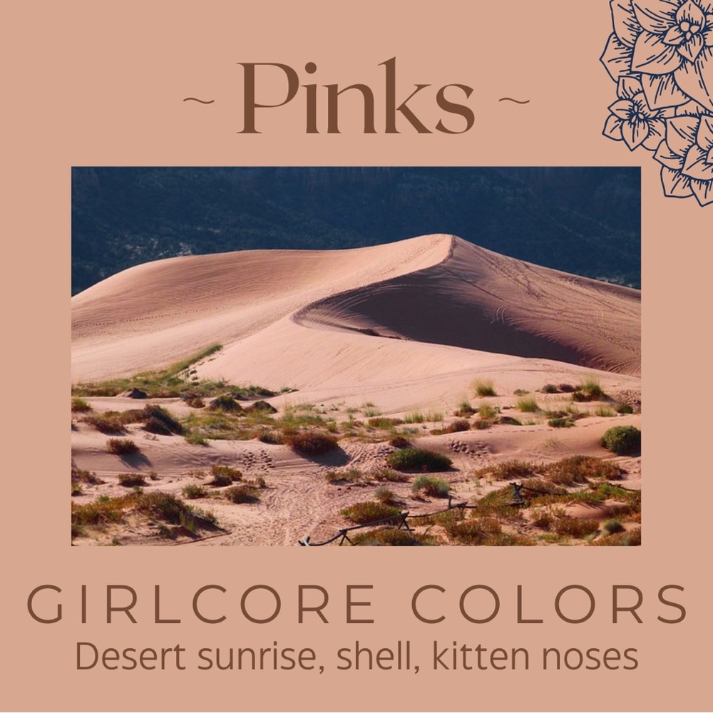 Pink & peachy colors